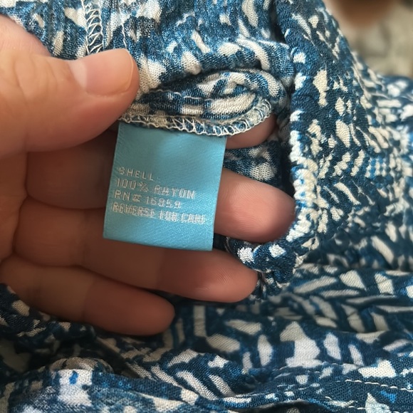 J.McLaughlin Women's Bondi Beach Pants in Neo
Tapestry Blue/White - Picture 9 of 9